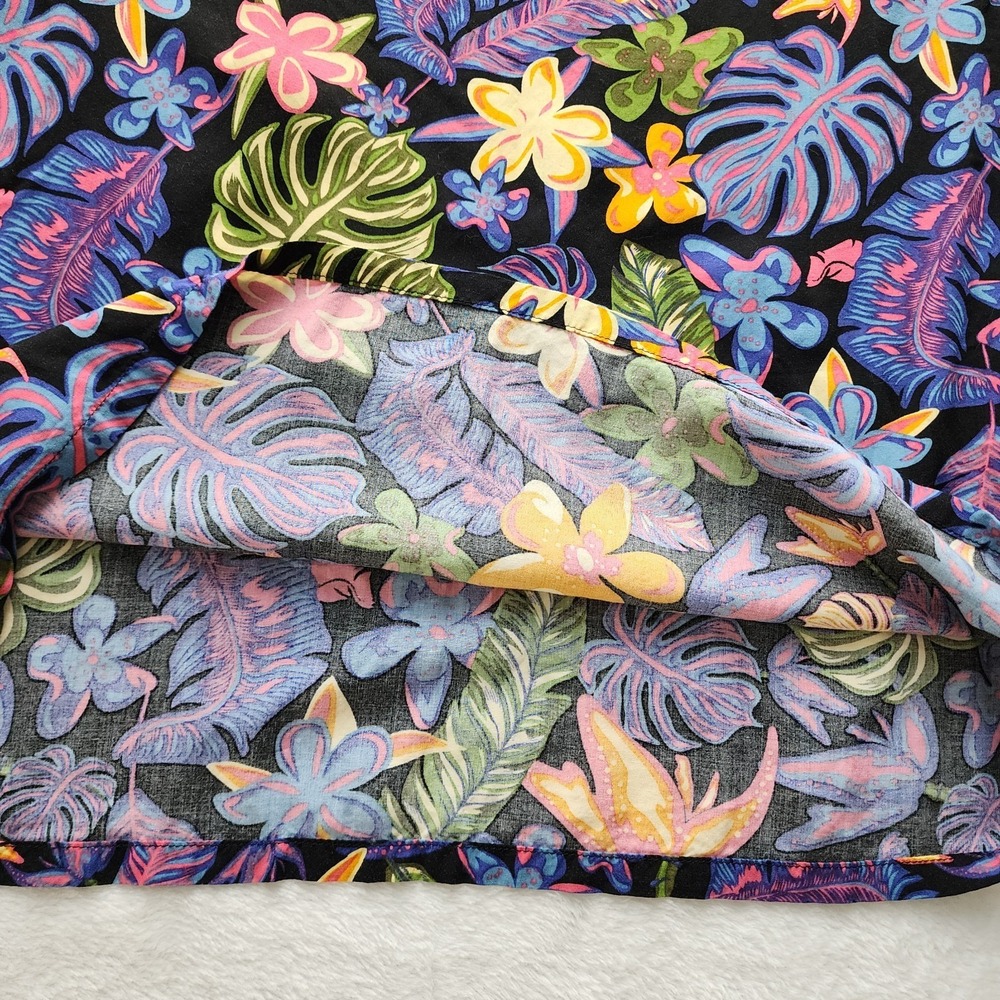 Vans Floral Slip Dress Womens Small Black Tropical Adjustable Strap Vacation - Picture 12 of 15